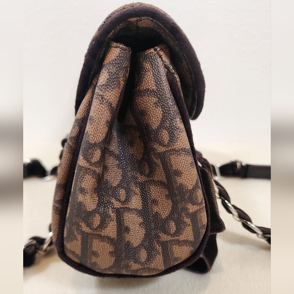 Christian Dior Romantique Trotter Mini Flap Handbag. So So Cute! - Picture 3 of 16